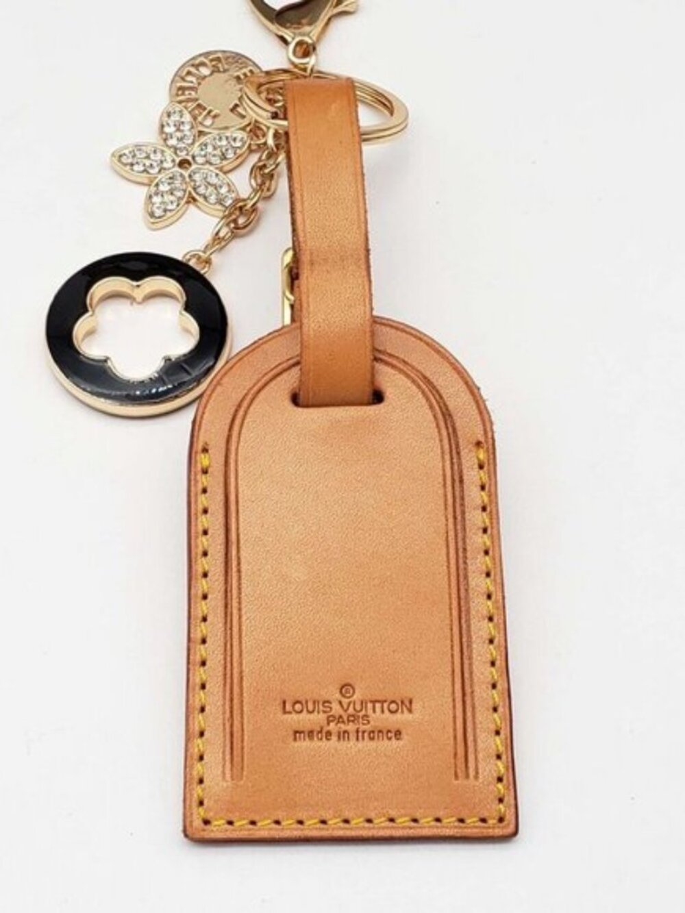 Authentic Louis Vuitton Luggage tag with Unbranded Keychain, Keycharm - Picture 4 of 8